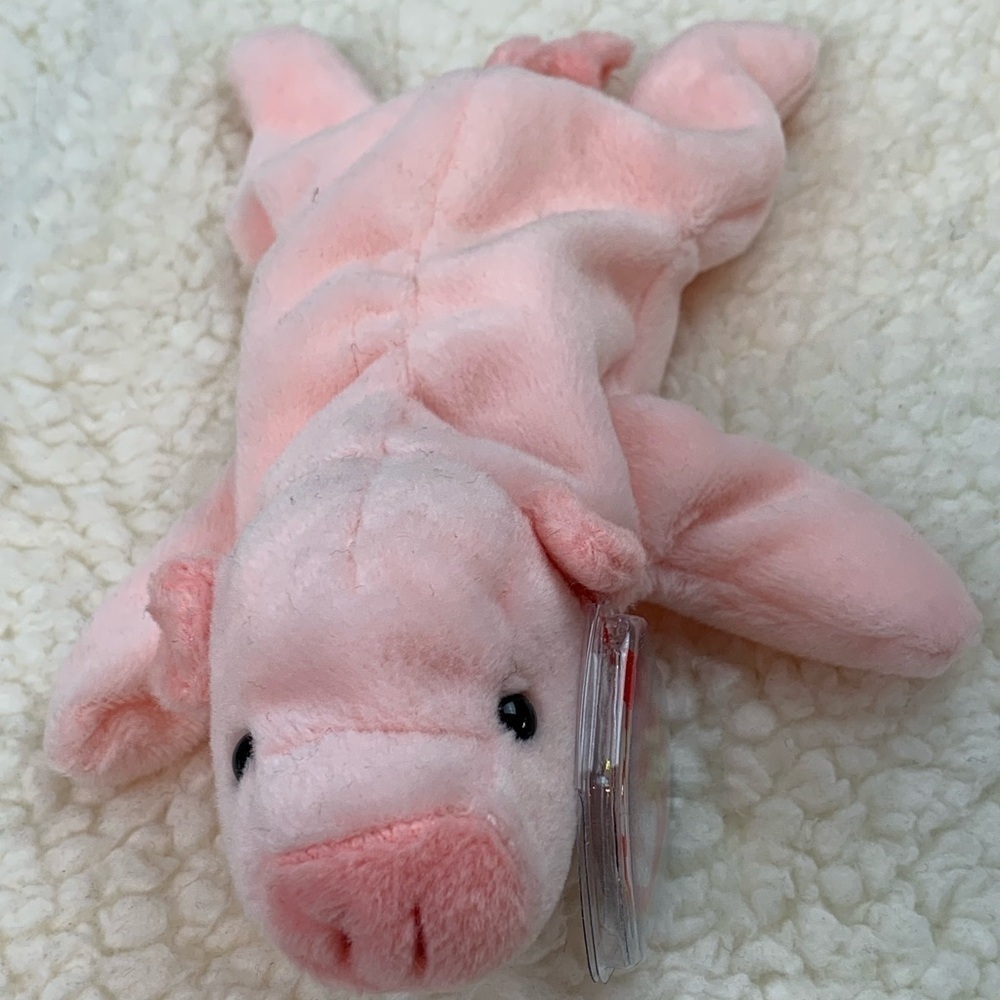 Ty Beanie Babies Soft Pink Plush Toy- “Squealer”